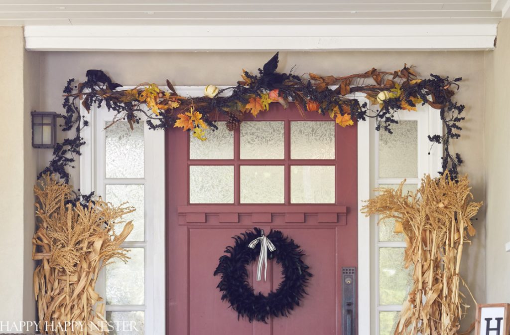 Fall garland for the front door