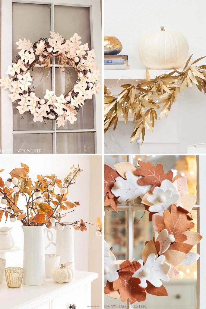 Discover easy fall leaf craft ideas, including handmade wreaths, felt leaf garlands, paper decor, and beautiful DIY projects for autumn.