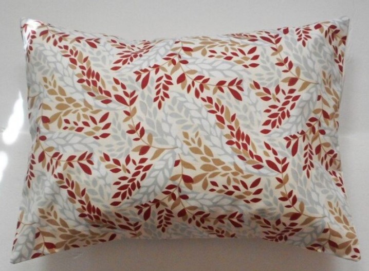 fall leaf print pillow