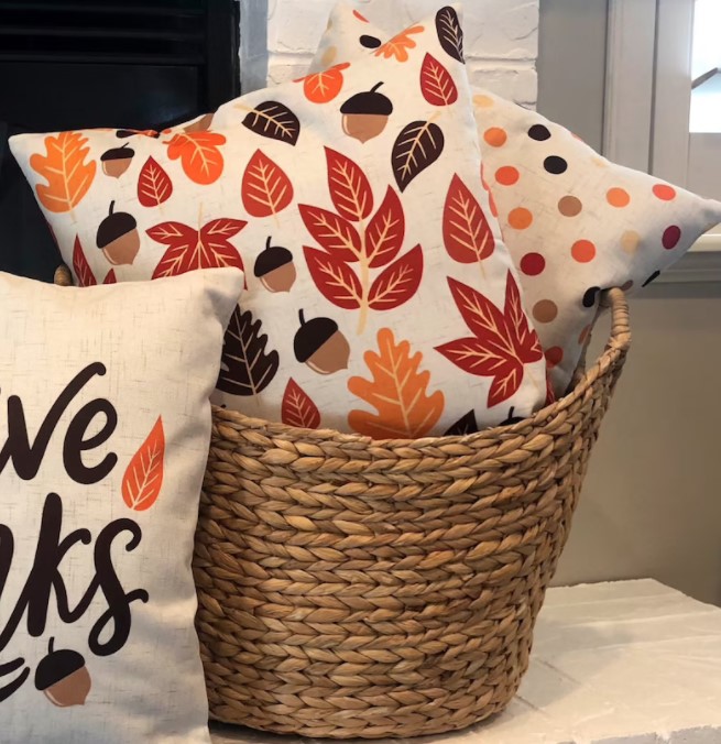 fall leaf pillow