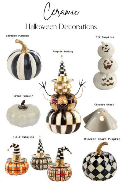 ceramic Halloween decorations