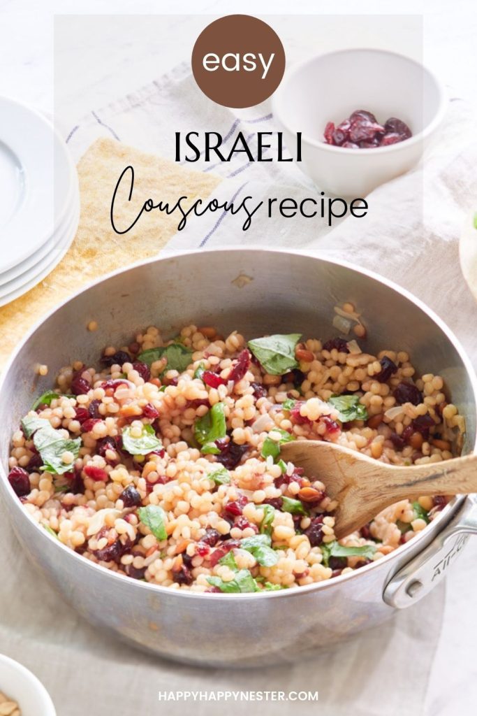 israeli couscous recipe pin