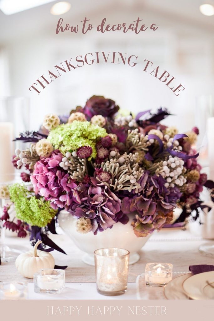 how to decorate a dining room table for thanksgiving pin