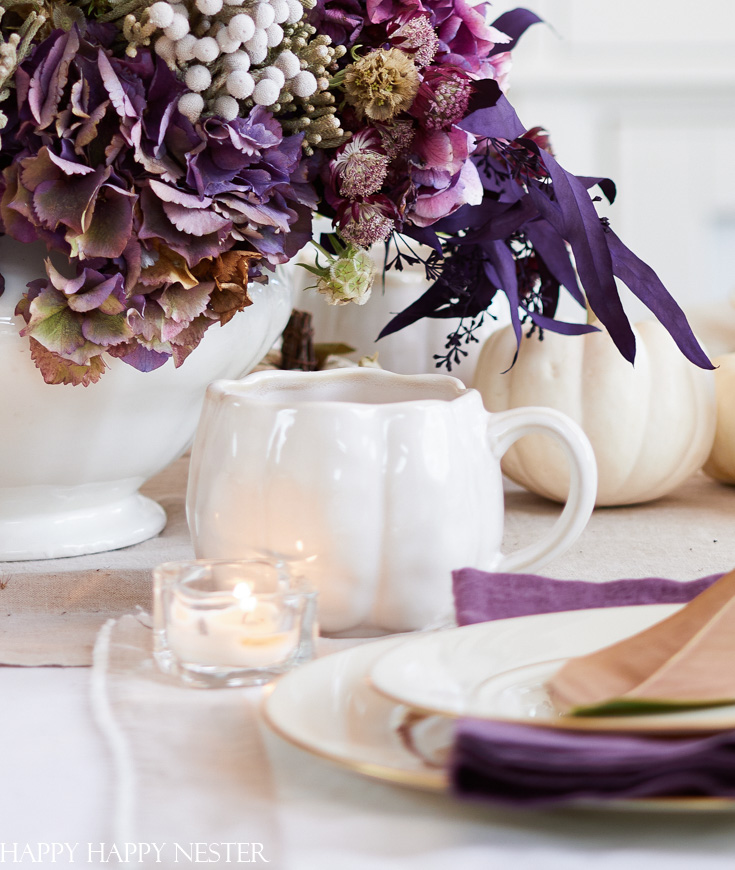 how to decorate a dining room table for thanksgiving