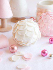 diy fabric ornament balls