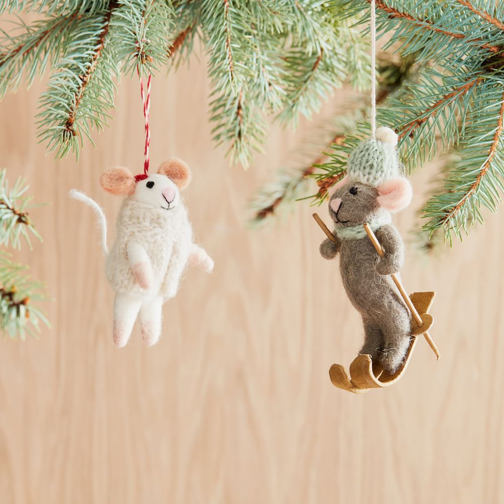 Crafting a Soft and Sparkly Blush Christmas with DIY Yarn Trees -  Celebrated Nest