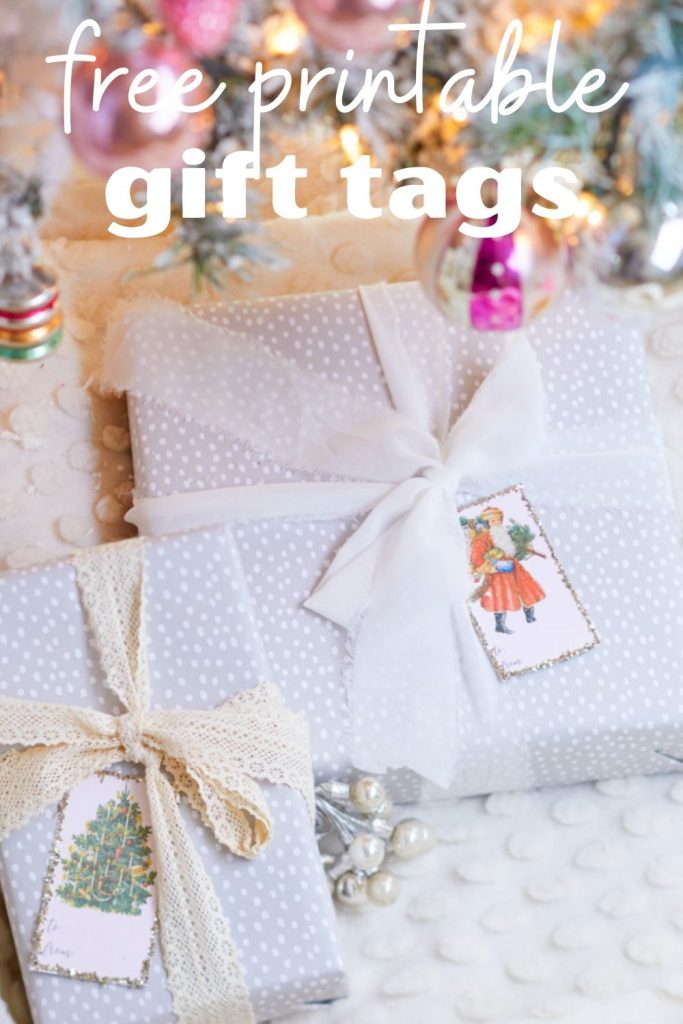 free printable vintage christmas tags pin