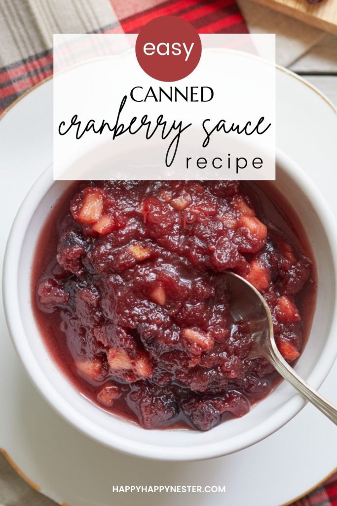 jazzed up canned cranberry sauce recipe pin