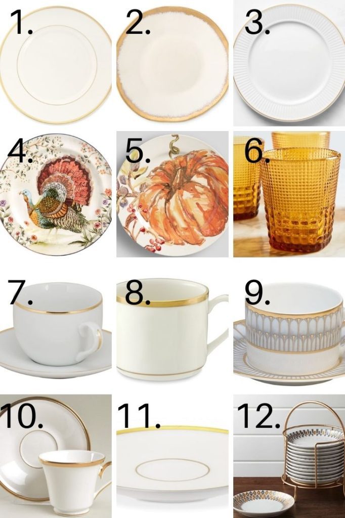 Williams Sonoma Thanksgiving Plates - Happy Happy Nester