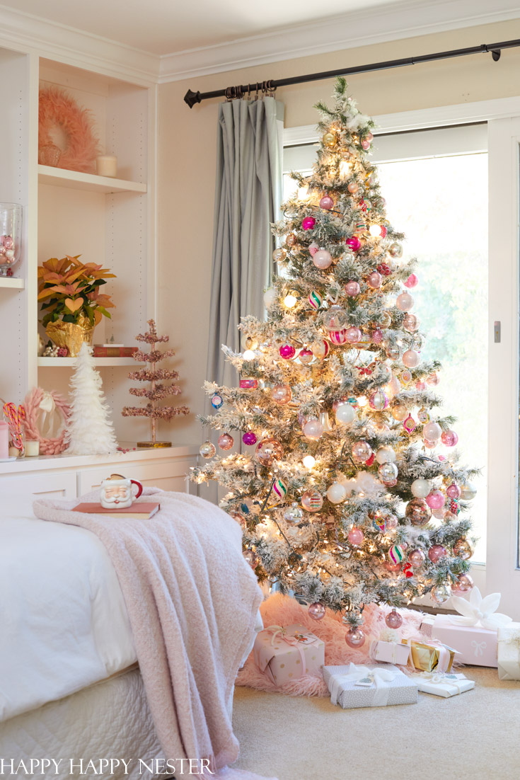 pink theme christmas tree