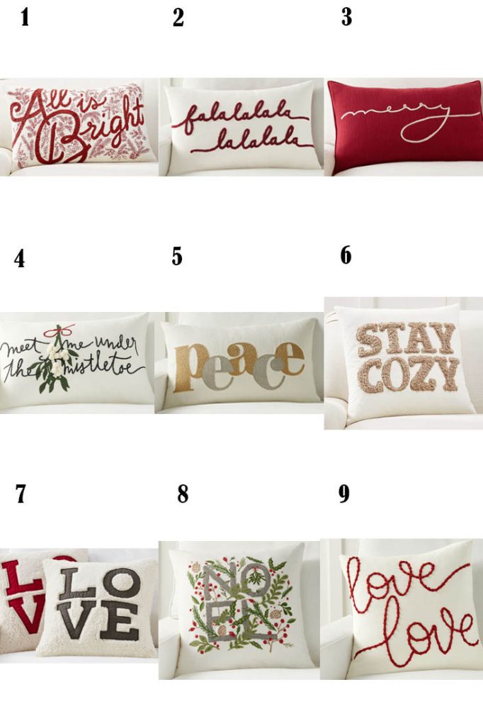 Christmas pillows