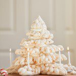 meringue tower cake (christmas tree)