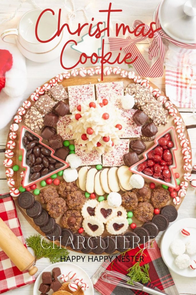 christmas cookie charcuterie board pin