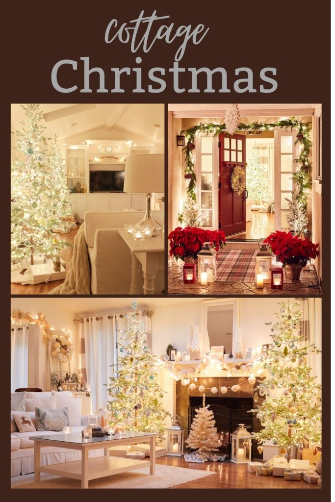 cottage christmas decor ideas pin