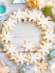 Edible Holiday Wreath (Sugar Cookies)