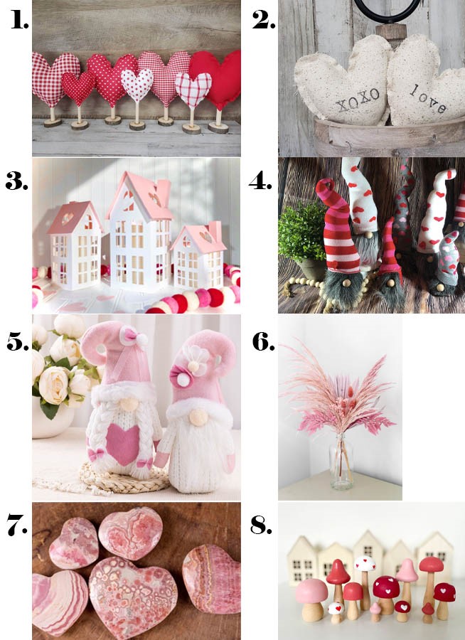 Valentine's mantel decor