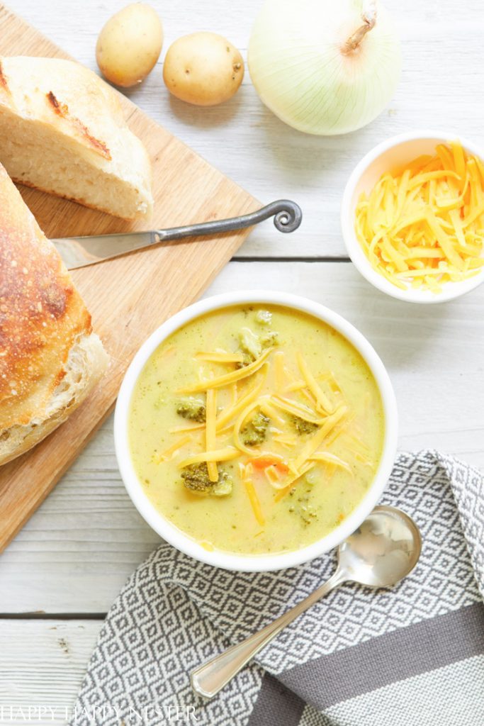 broccoli cheddar soup which is a part of the best winter recipes roundup