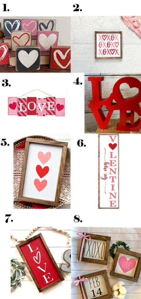 Valentine's mantel decor