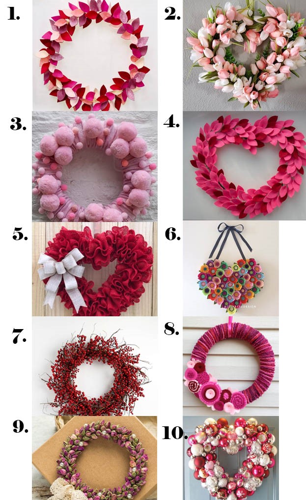 Valentine's mantel decor