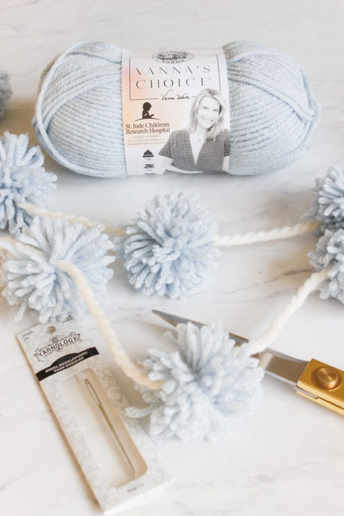 DIY Tutorial: Yarn Pom Pom Garland