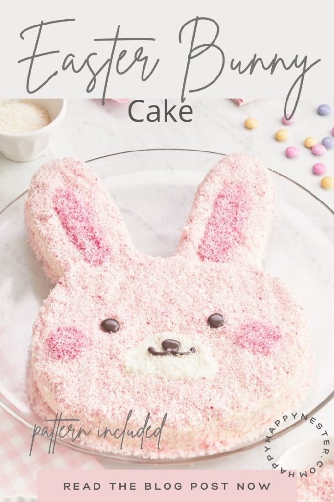 Bunny Ears Cake with Template - I Scream for Buttercream