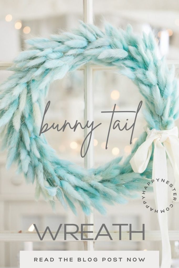 bunny tail wreath pin