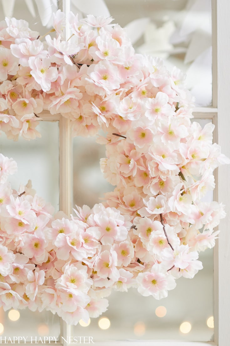 diy spring wreath tutorial