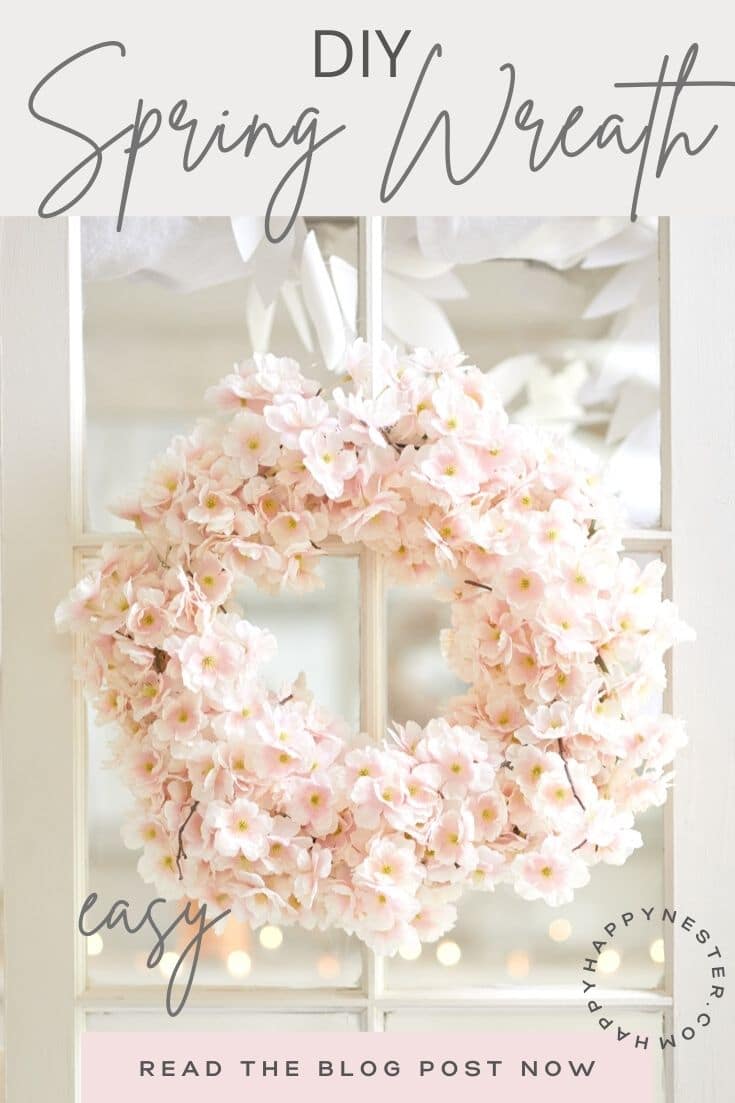 diy spring wreath pin