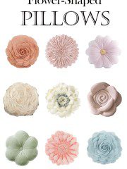 flower-shaped pillows