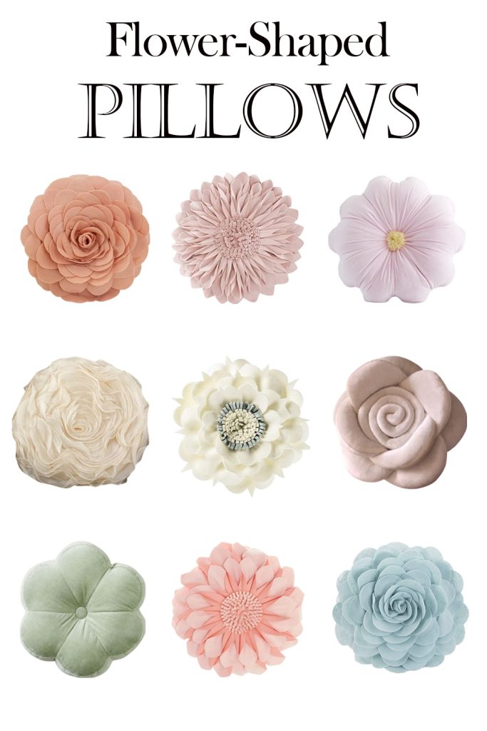 flower-shaped pillows
