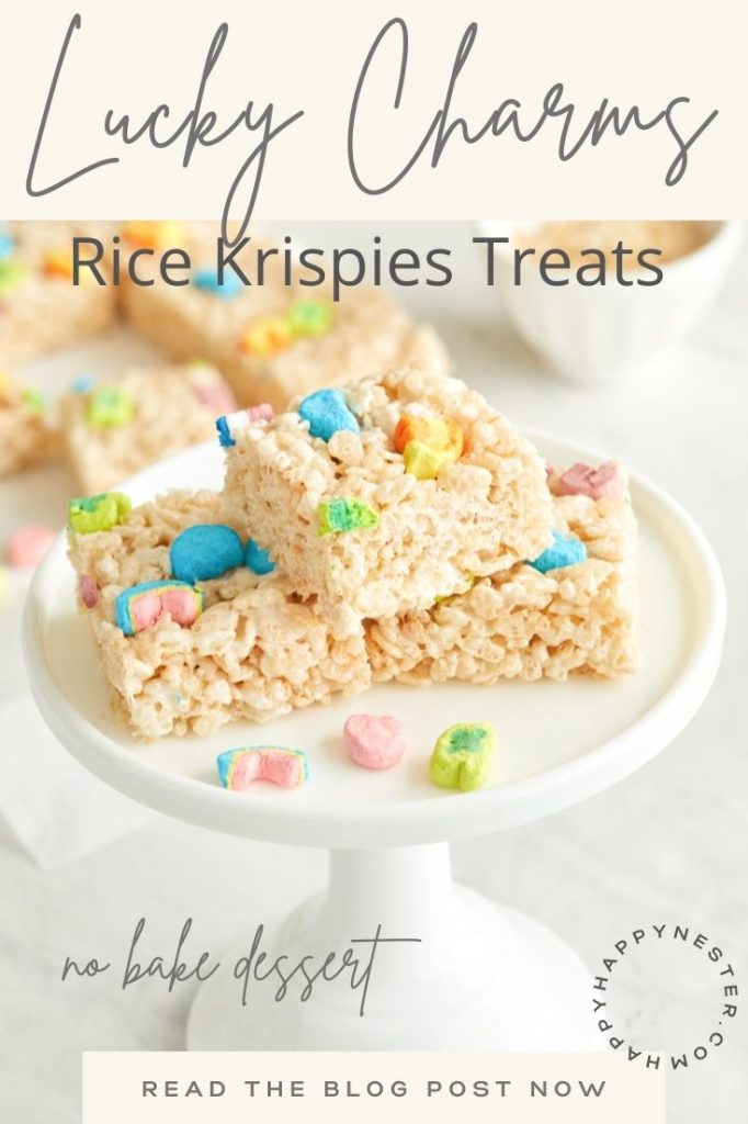 lucky charms rice krispies treats pin