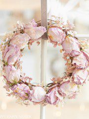 easy pink rose wreath tutorial