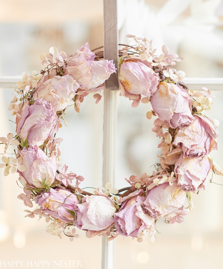 easy pink rose wreath tutorial