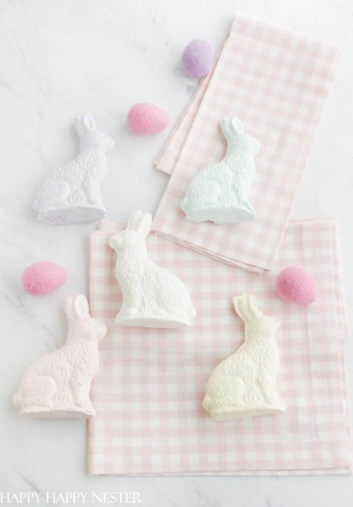 white chocolate bunnies