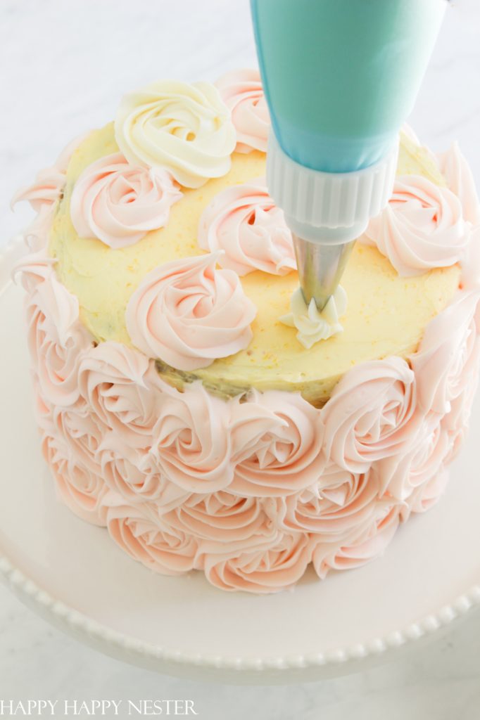 Easy Rosette Cake Tutorial - Happy Happy Nester