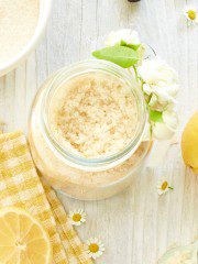 Lemon Sugar Scrub Recipe with Olive Oil
