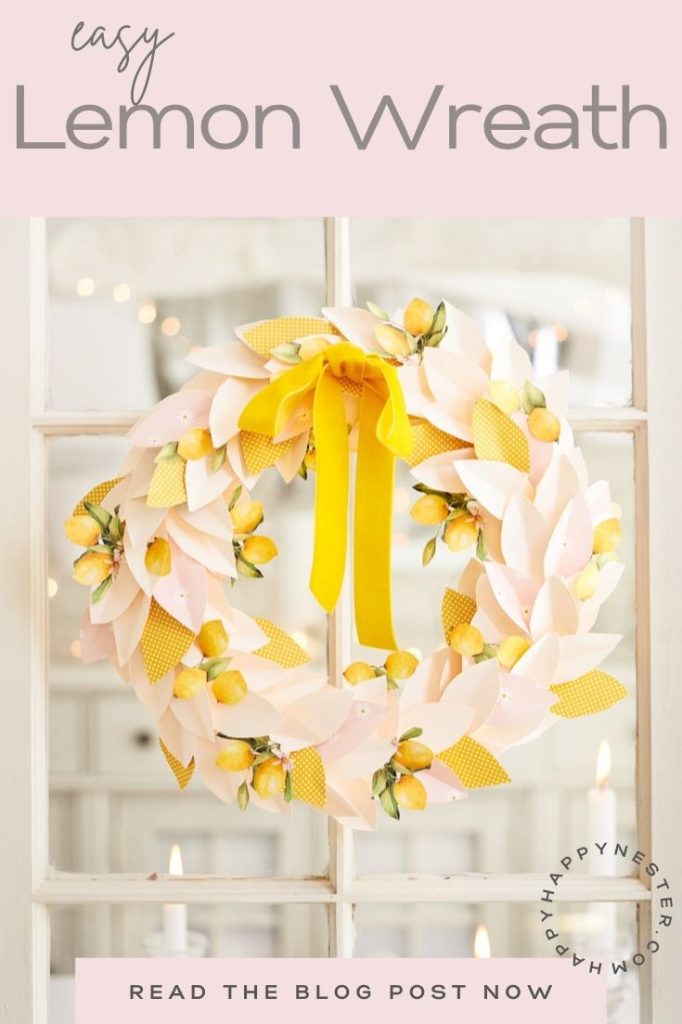 lemon wreath diy pin