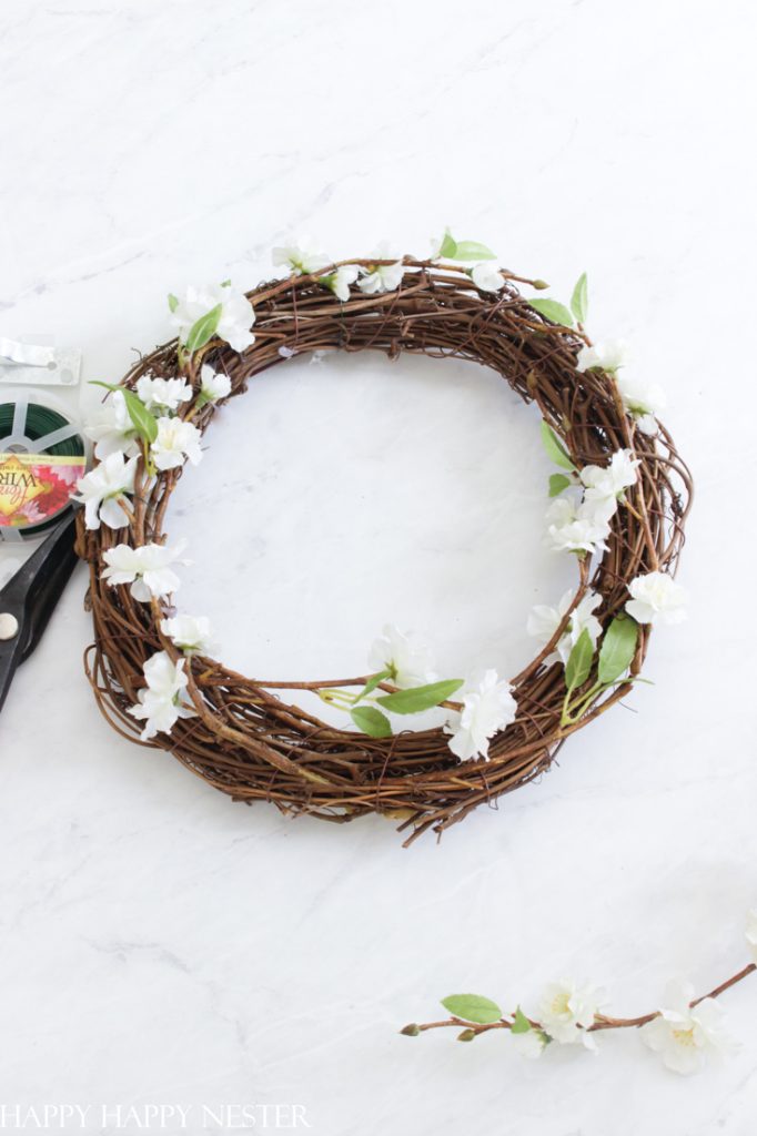 spring wreath tutorial