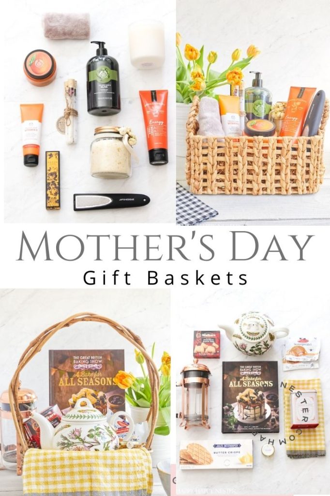 mother's day gift baskets pin