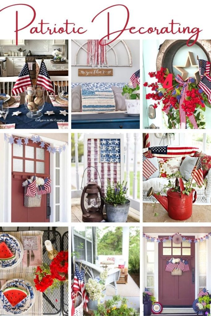 patriotic decorating pin