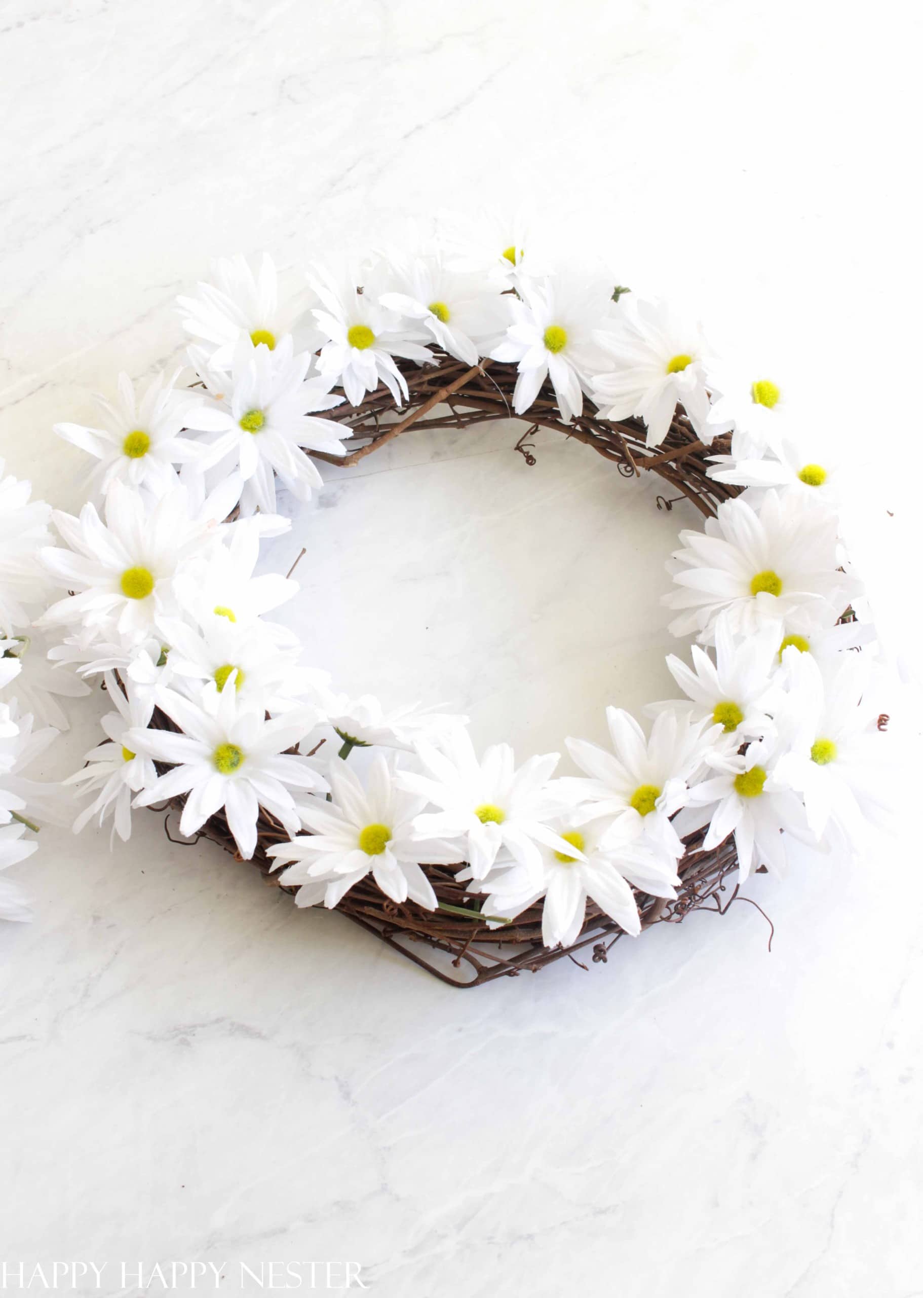 daisy wreath tutorial