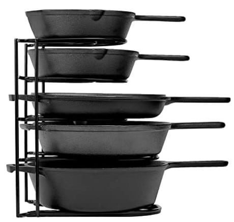 cookware shelf organizing