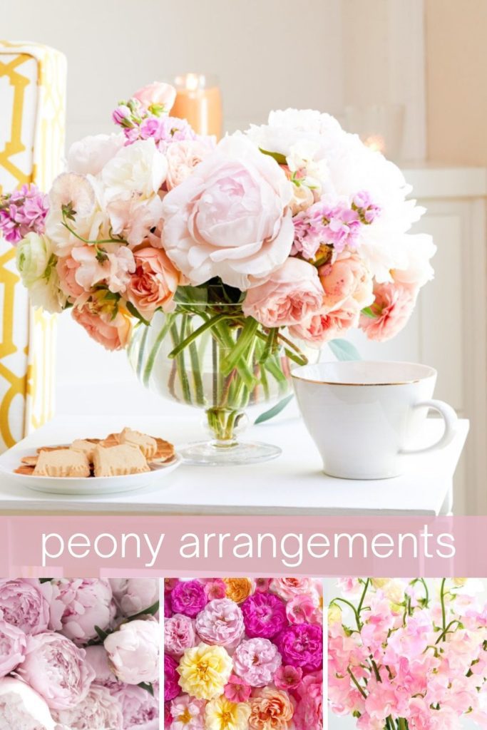 peony arrangements ideas pin