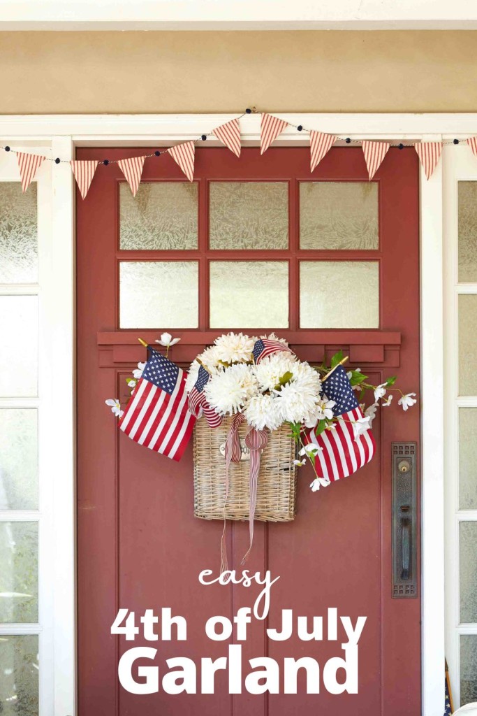 easy 4th of July garland pin