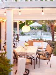 how to hang patio lights on a covered patio