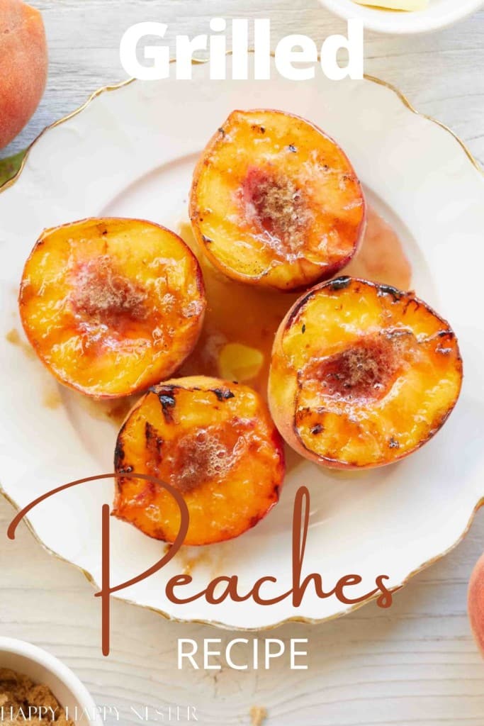 grilled peaches recipe pin