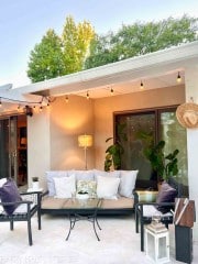 how to create an outdoor living room