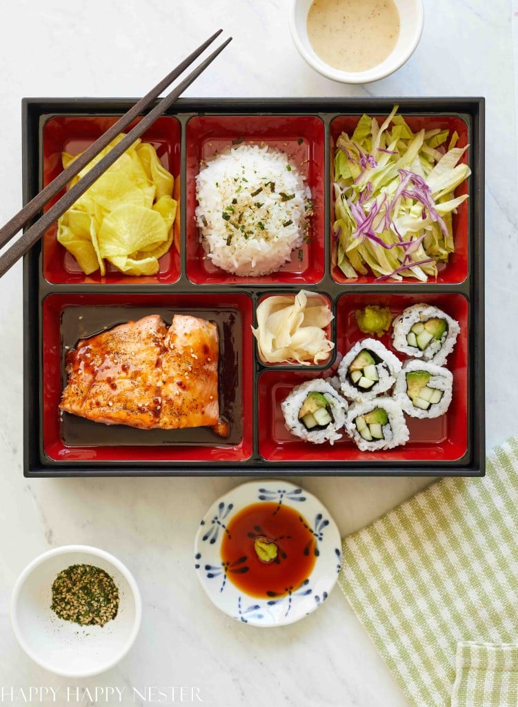 salmon teriyaki bento box recipes