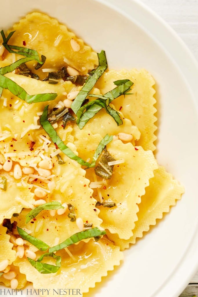 the best ravioli with brown butter sage sauce