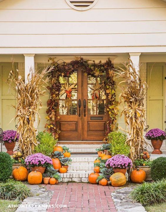 Fall Front Porch Ideas - Happy Happy Nester